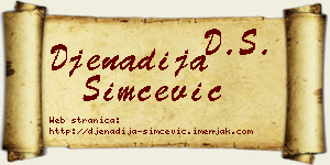 Đenadija Simčević vizit kartica